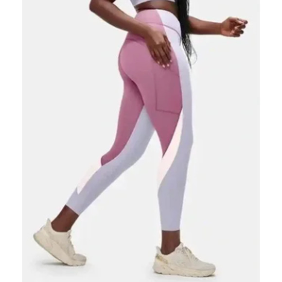 Outdoor Voices Zoom 7/8 Length Colorblock Leggings TechSweat Purple Size XL - Picture 1 of 16